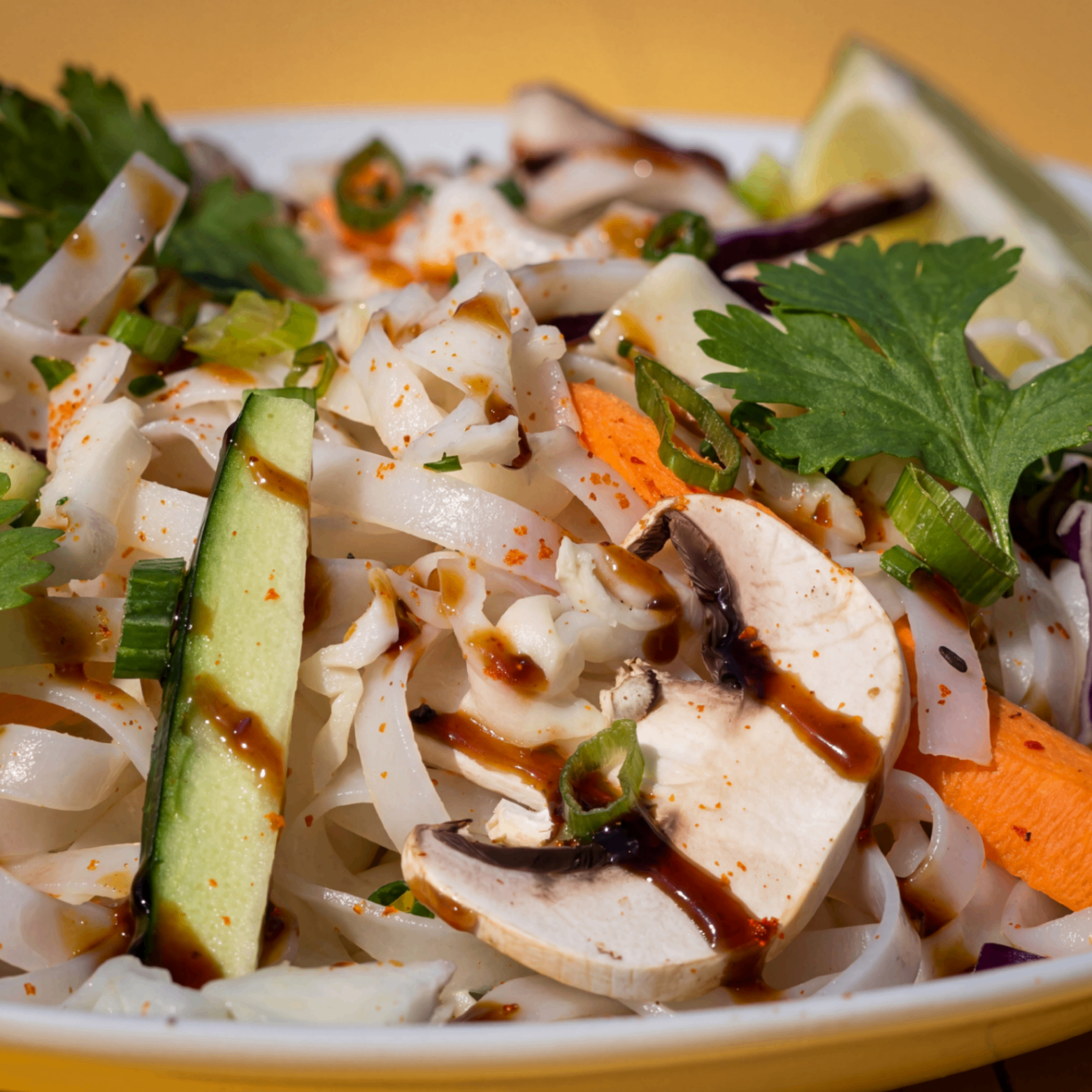 Noodles thai de verduras
