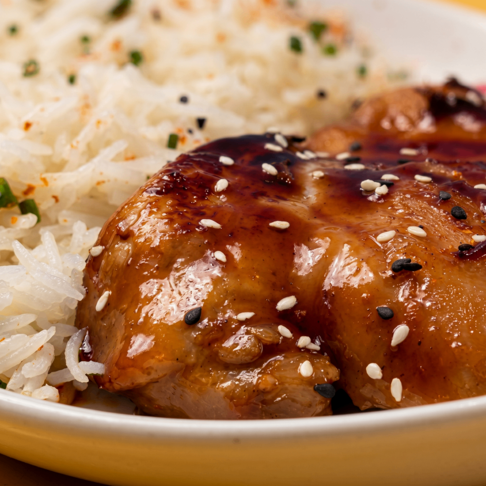 Churrasco de pollo teriyaki